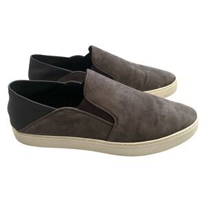 Vince Garvey Slip On Sneaker Shoes Womens 10 EU 40 Gray Suede Leather Comfort